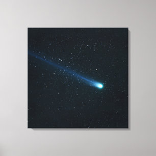 Comet in Night Sky Canvas Print