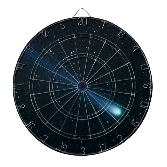 Comet in Night Sky Dartboard (Front)