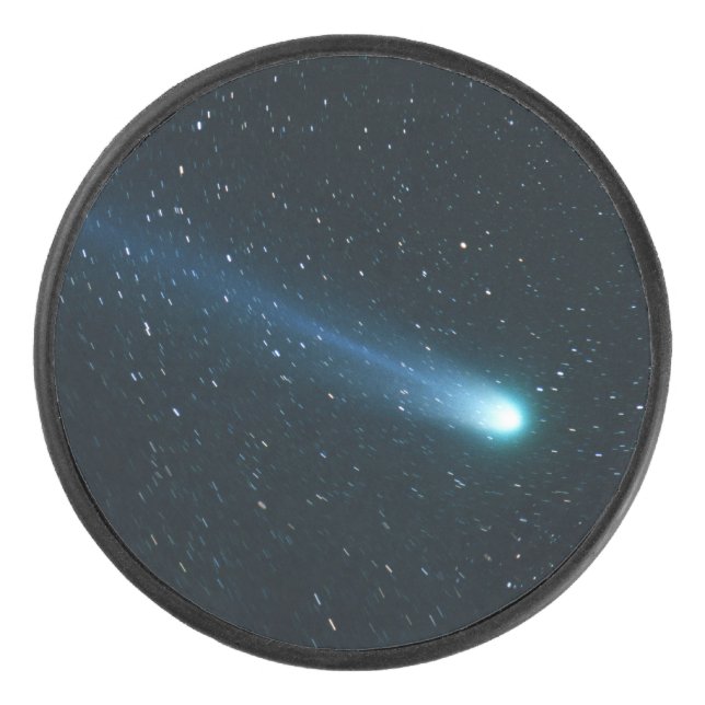 Comet in Night Sky Hockey Puck (Front)