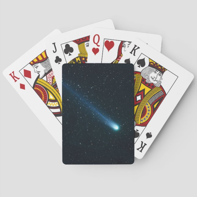 Comet in Night Sky Playing Cards (Back)