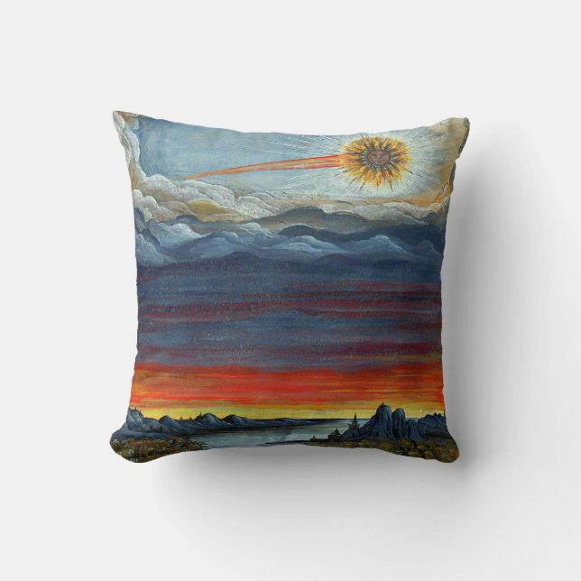 comet painting print cushion (Front)