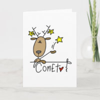 Comet Reindeer Christmas Tshirts and Gifts
