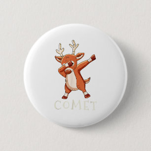 Comet Santas Reindeers Family Matching Outfit Chri 6 Cm Round Badge