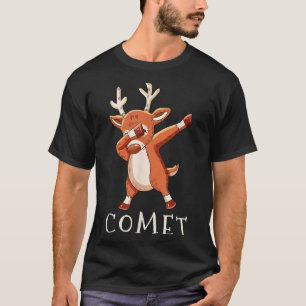 Comet Santas Reindeers Family Matching Outfit Chri T-Shirt