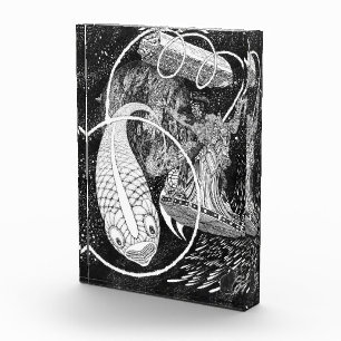 Cometboy Line Illustration Acrylic Block