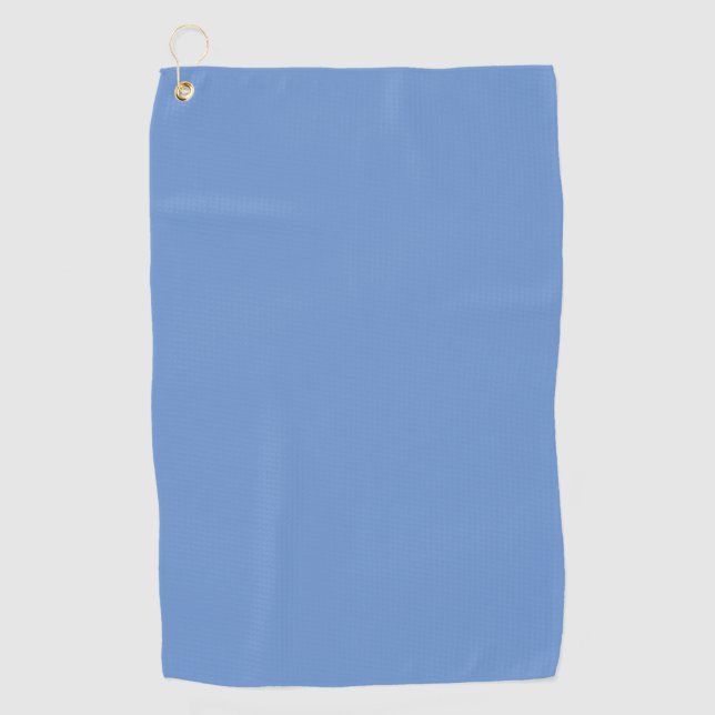 Comflower Blue #6B95D0, Cold Purple Golf Towel (Front)