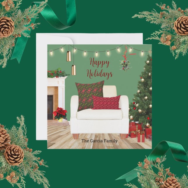 Comfort and Joy Armchair Holiday Card (Creator Uploaded)
