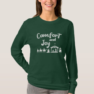 Comfort And Joy Christian Christmas Nativity T-Shirt