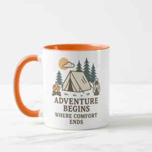 Comfort Ends   Camping Quote Combo Mug