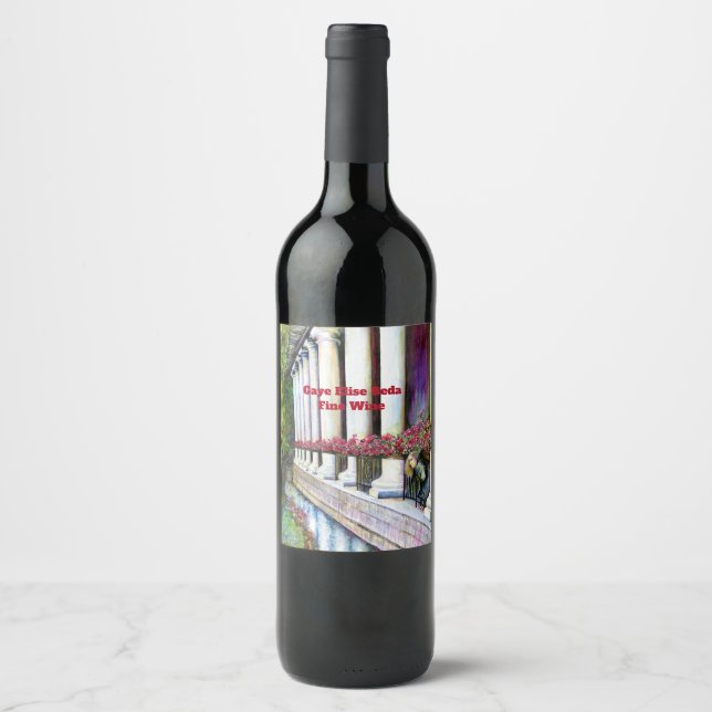 Comfort is the Enemy of Progress Wine Label (Front)