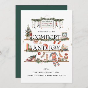 Comfort & Joy Christmas Photo Holiday Card