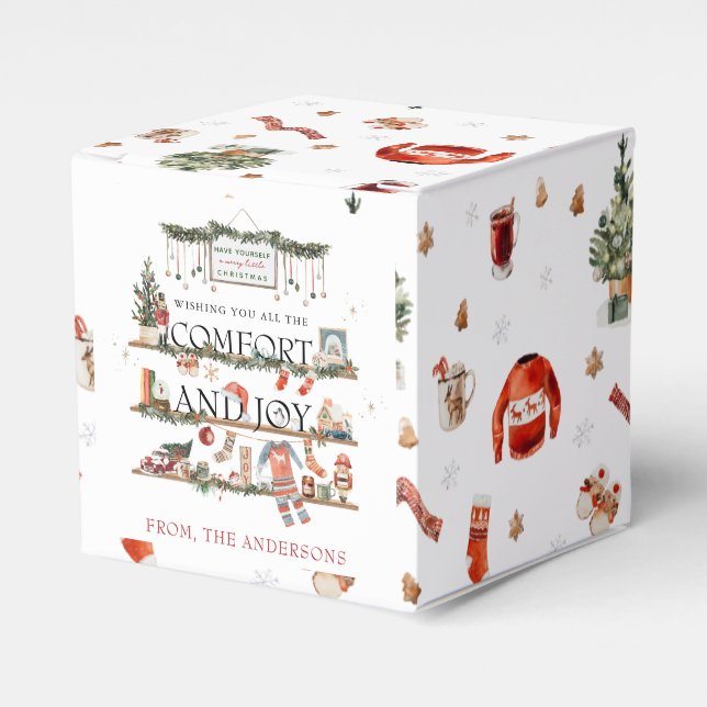 Comfort & Joy | Merry Little Christmas  Favour Box (Front Side)