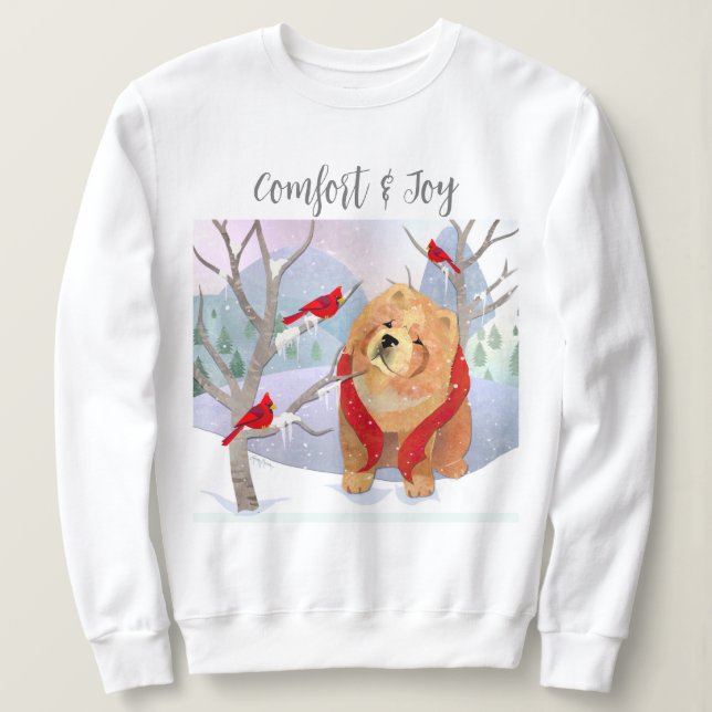 COMFORT & JOY -SMOOTH CHOW white shirts choose stl (Design Front)