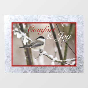 Comfort & Joy Window Cling