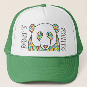 Comfort Panda "Don't Panic" Snapback Trucker Hat