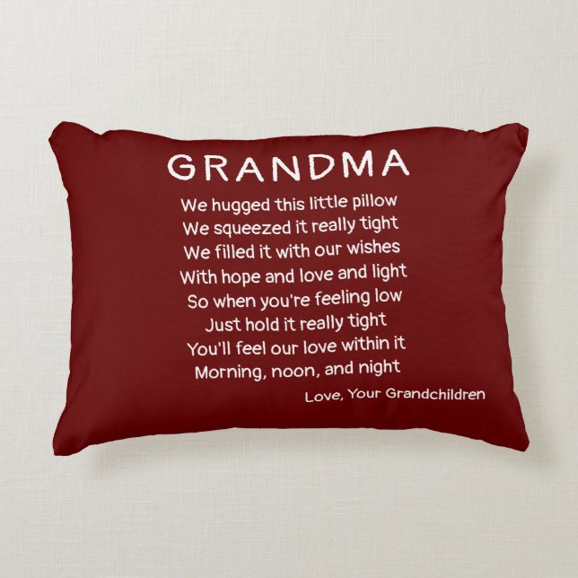 Comfort Poem Grandparent | Parent | Best Friend Decorative Cushion (Front)