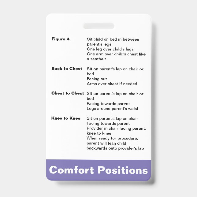 Comfort Positioning ID Badge (Front)