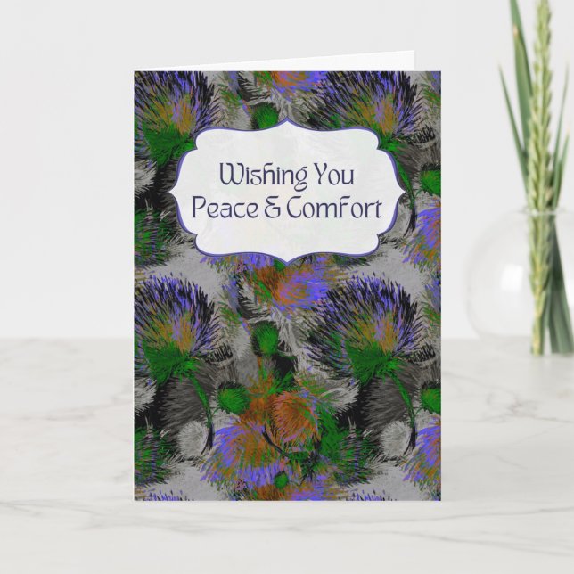 Comfort’s Wishes — Peace & Comfort Sympathy Card (Front)