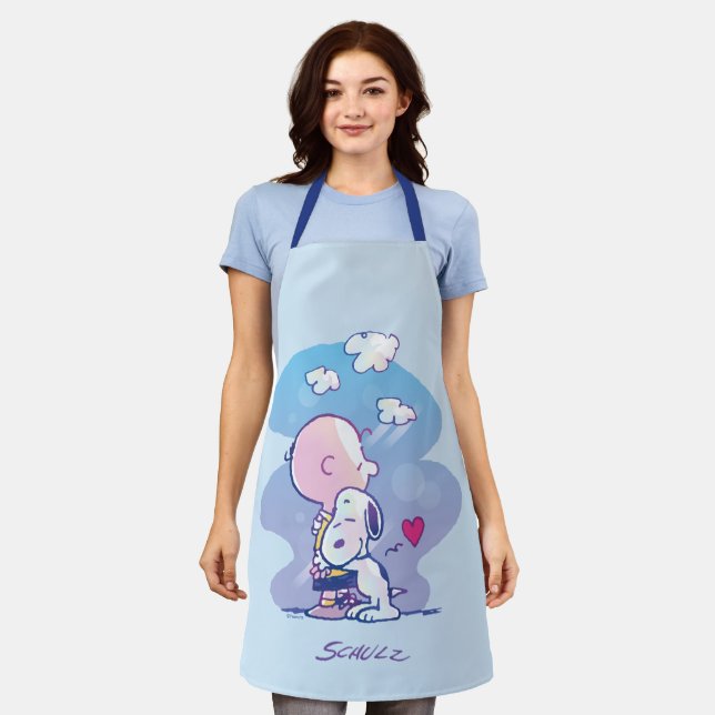Comfort & Security | Charlie & Snoopy Hug Apron (Worn)