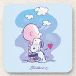 Comfort & Security | Charlie & Snoopy Hug Coaster<br><div class="desc">Check out this super cute Peanuts design featuring Charlie Brown and Snoopy.</div>