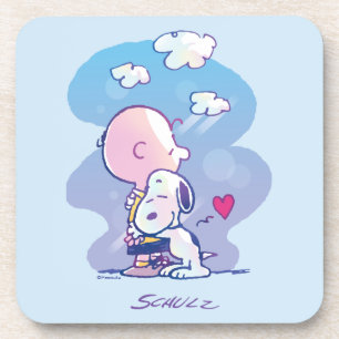 Comfort & Security   Charlie & Snoopy Hug Coaster