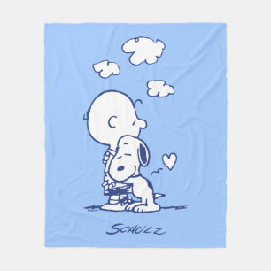 Comfort & Security   Charlie & Snoopy Hug Fleece Blanket