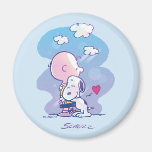Comfort & Security   Charlie & Snoopy Hug Magnet