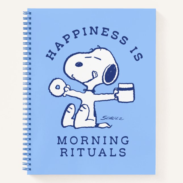 Comfort & Security | Happiness is Morning Rituals Notebook (Front)