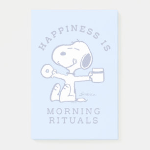 Comfort & Security   Happiness is Morning Rituals Post-it Notes