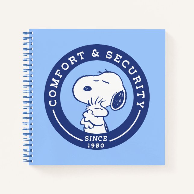 Comfort & Security | Snoopy & Woodstock Hug Notebook (Front)