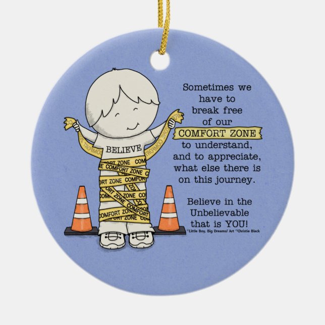 Comfort Zone Ceramic Tree Decoration (Front)