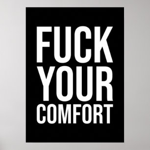 Comfort Zone, Gym, Hustle, Entrepreneur, Success Poster