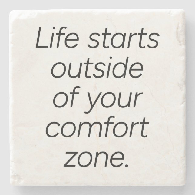 Comfort Zone Marble Stone Coaster (Front)
