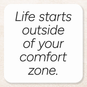 Comfort Zone Paper Coaster