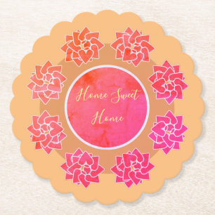 Comfortable and pretty paper coaster