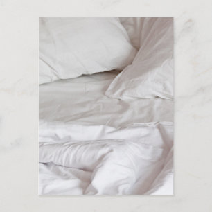 Comfortable bed postcard