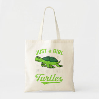 Comfortable Feeling Just A Girl Who Loves Turtles  Tote Bag