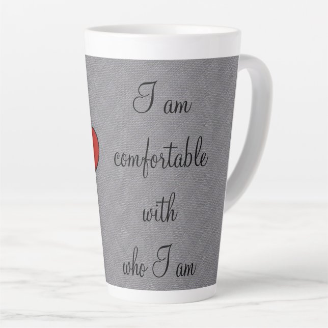 Comfortable  latte mug (Right Angle)