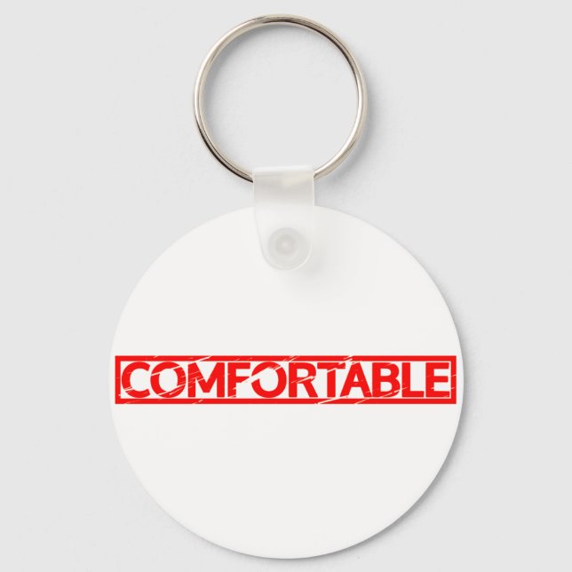 Comfortable Stamp Key Ring (Front)