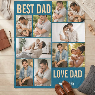 Comforted by Love Personalised 5 Photo Custom  Fle Fleece Blanket