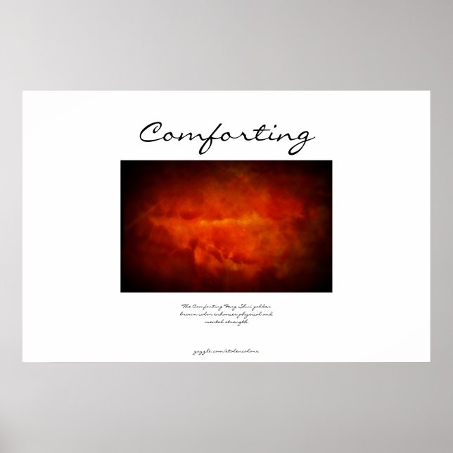 Comforting - Golden Brown - Feng Shui Poster (Front)