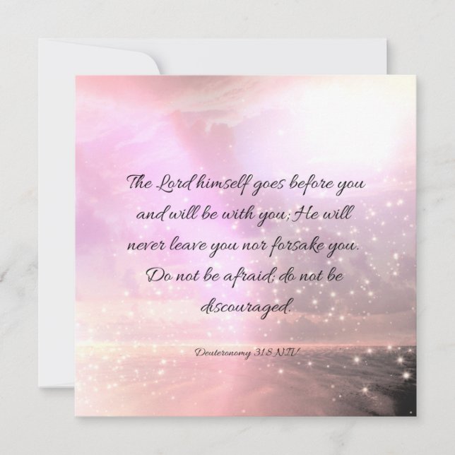 Comforting Motivational Scripture Bible Verse (Front)