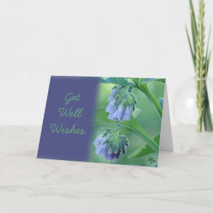 Comfrey Get Well Wishes or any occasion-customise Card