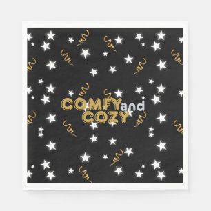 Comfy and Cosy New Year's Eve Paper Plates Napkin