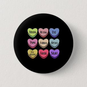 Comfy Creations Valentines Optician Vision Therapi 6 Cm Round Badge