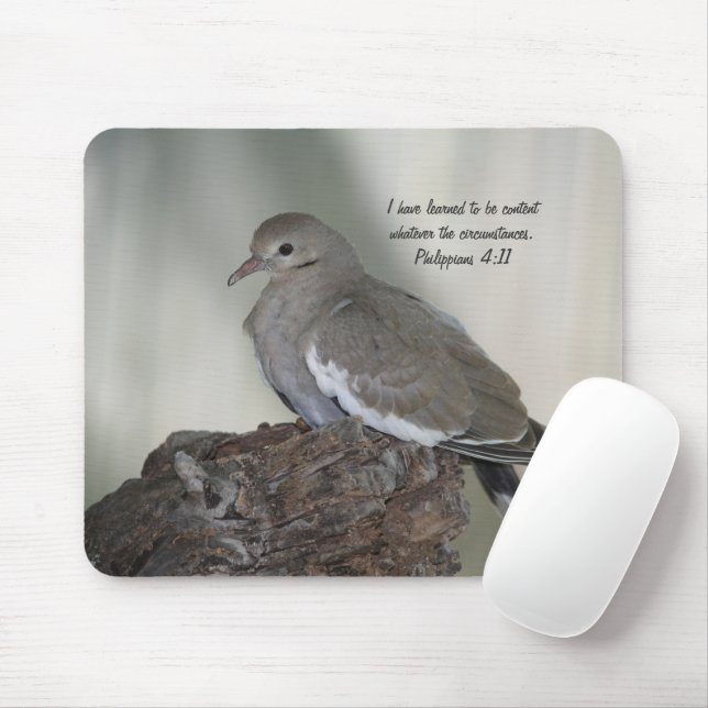 Comfy Dove Mousepad (With Mouse)