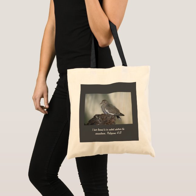 Comfy Dove Tote Bag (Front (Product))