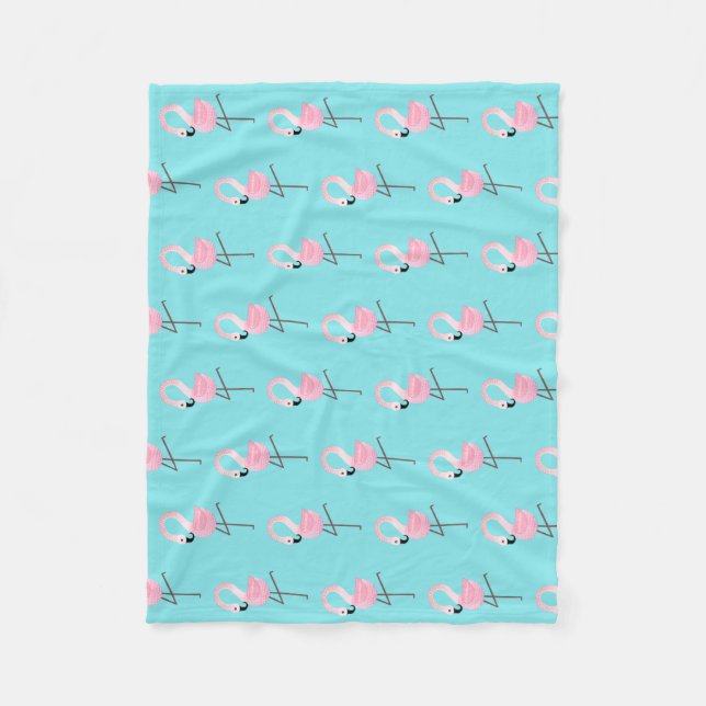 Comfy Fleece Flamingo Blanket (Front)