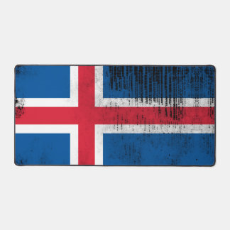 Comfy Gaming Desk Mat - Icelandic Flag