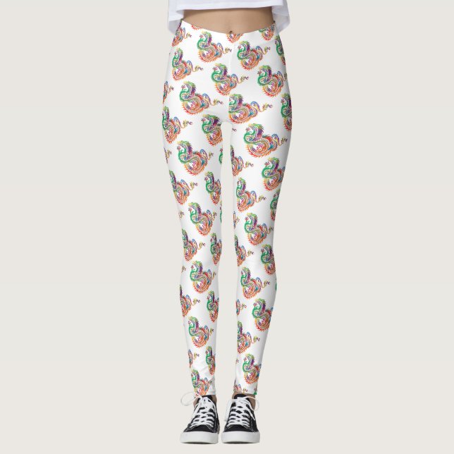 Comfy Hipster Leggings Dragon Chinese (Front)